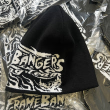 Load image into Gallery viewer, One Sided “Racing Team” Beanie Black &amp; White
