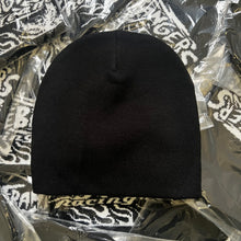 Load image into Gallery viewer, One Sided “Racing Team” Beanie Black &amp; White
